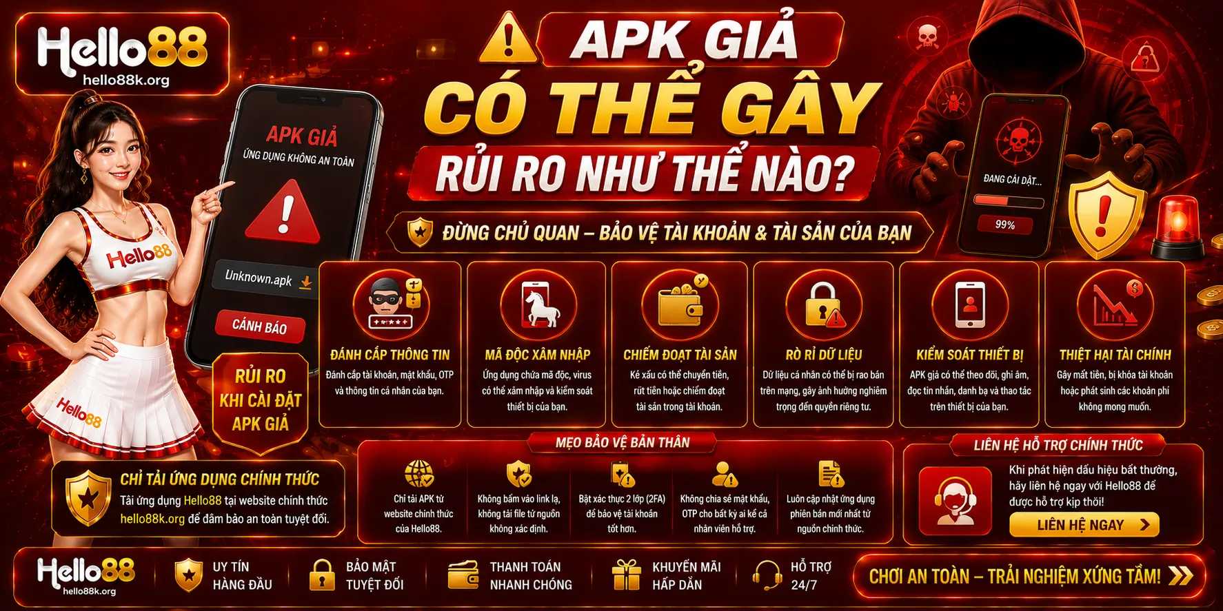APK giả có thể gây rủi ro như thế nào?