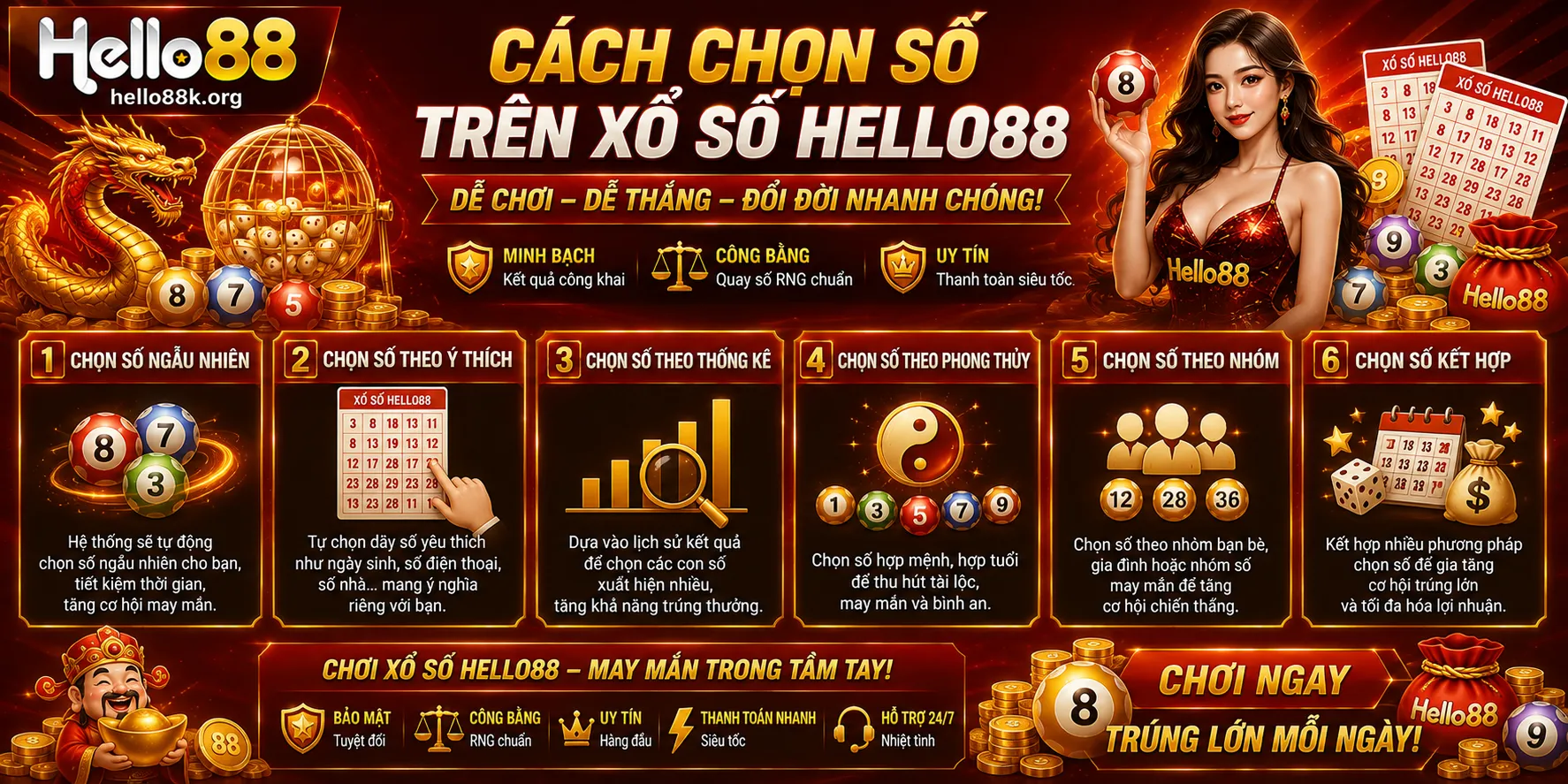 Cách chọn số trên xổ số Hello88